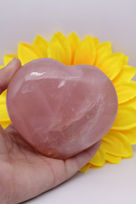 Large Rose Quartz Heart