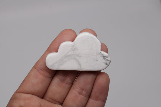 Howlite Cloud Carving