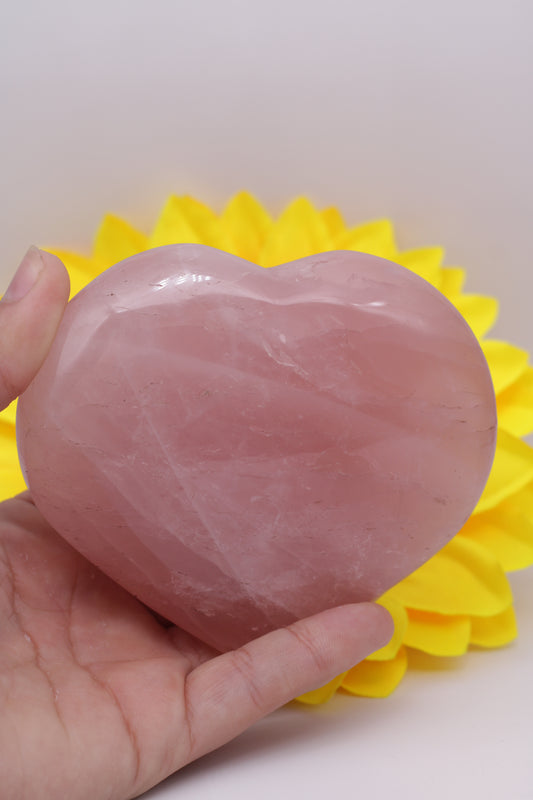 Large Rose Quartz Heart