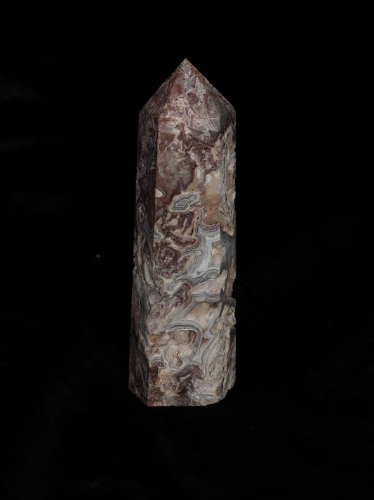 Laguna Lace Agate Tower from Mexico