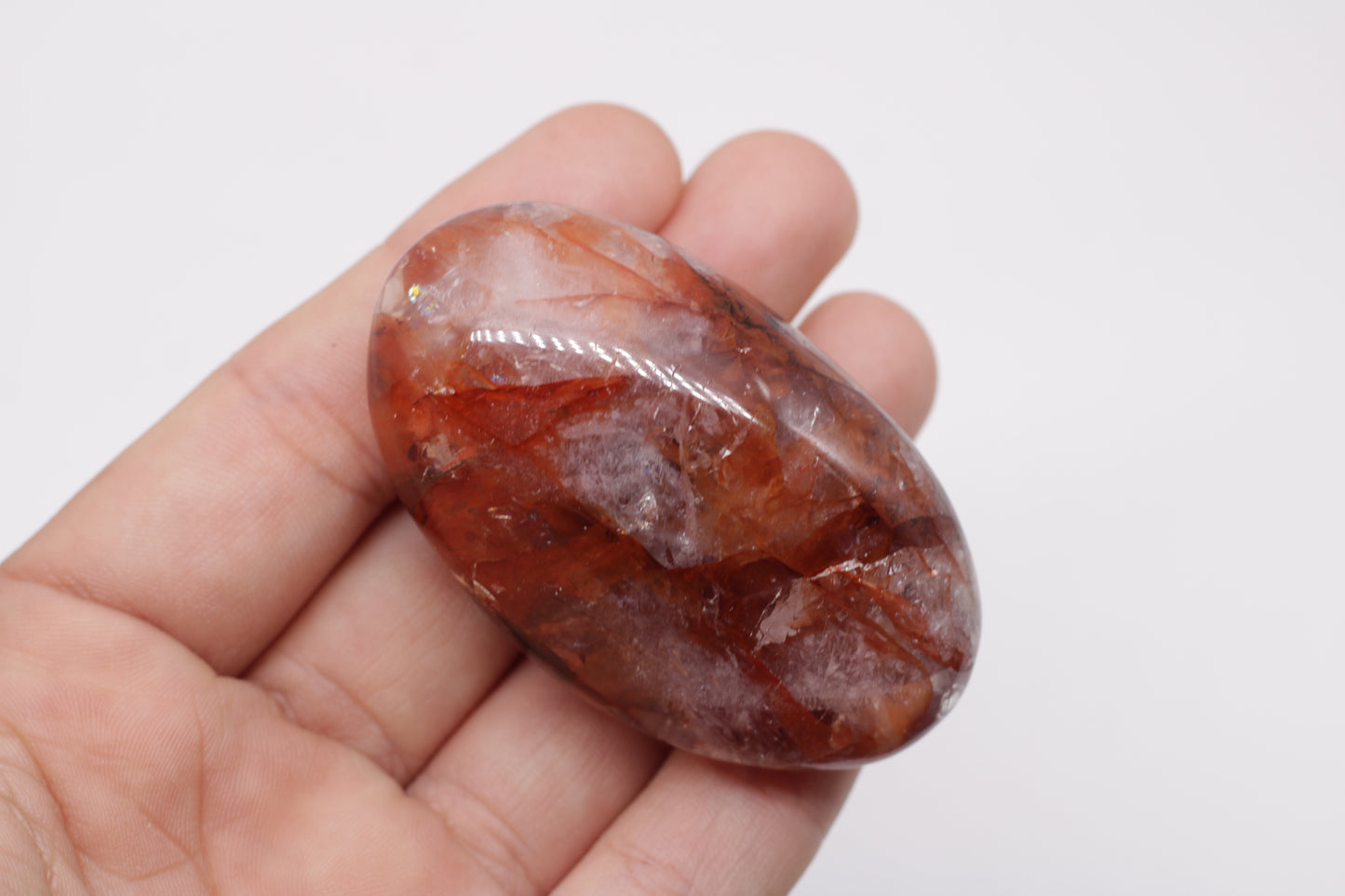 Fire Quartz Palmstone